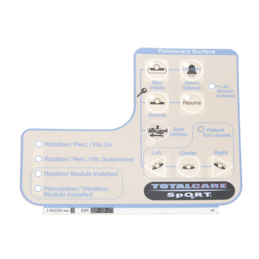 Label, Pulmonary Head Pan English