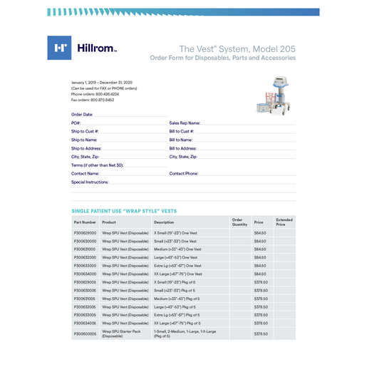 Vest 205 Disposable Price List