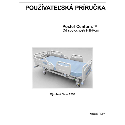 User Manual, Centuris, Slovak