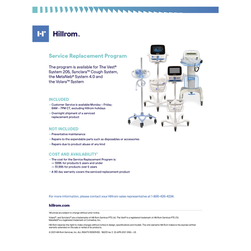 Respiratory Care Service Replacement Program