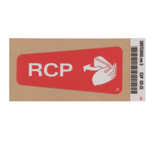 Label, CPR Handle, Italian