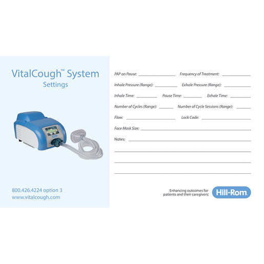 Vitalcough Setting Card