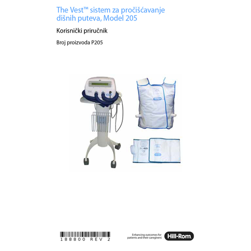 User Manual, Vest Airway Model 205, Serbian