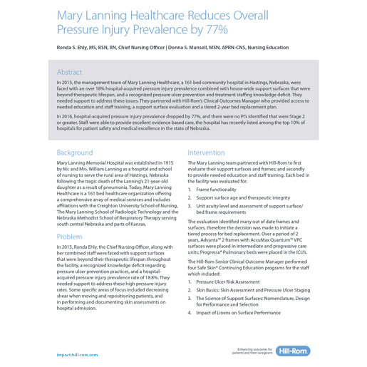 Mary Lanning Case Study