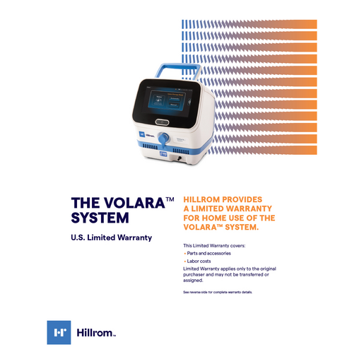 VOLARA WARRANTY SHEET