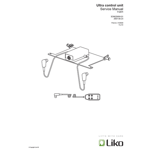 Service Manual, Ultra Control Unit