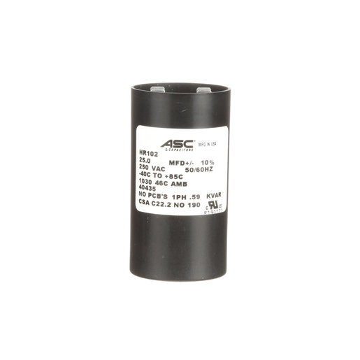 Cap, 25.0Uf, 10%, 250V AC, Motor