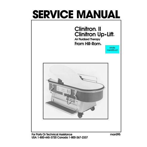Service Manual, Clinitron CII/Clinit.