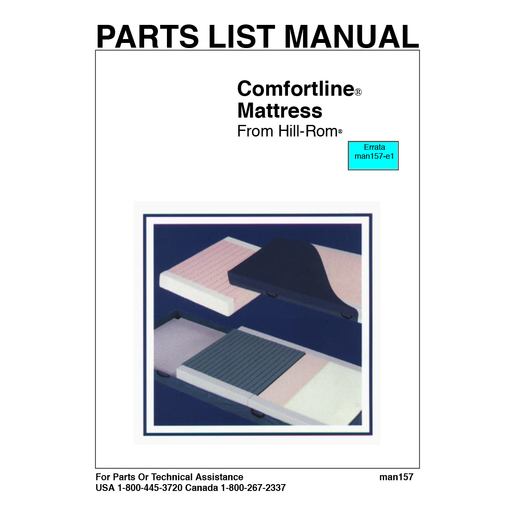 Service Manual, Comfortline Basic Mat