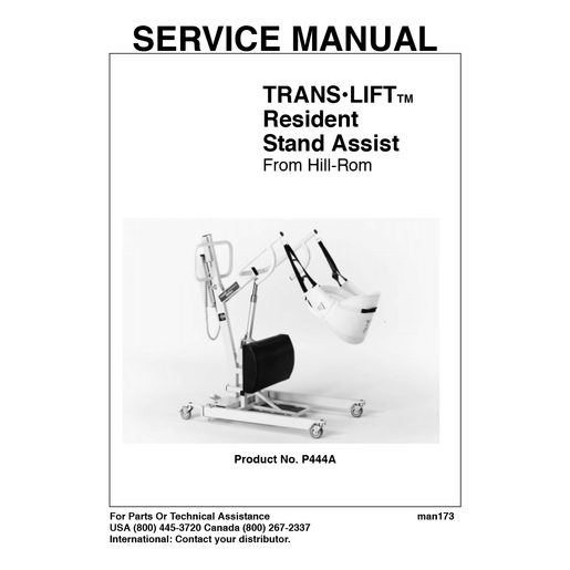 Service Manual, Transport Lift Resident