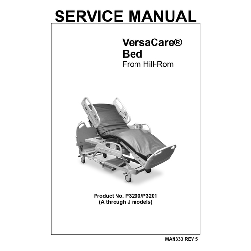 Service Manual, VersaCare Bed