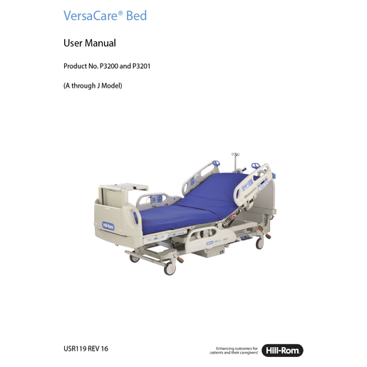 User Manual, VersaCare Bed