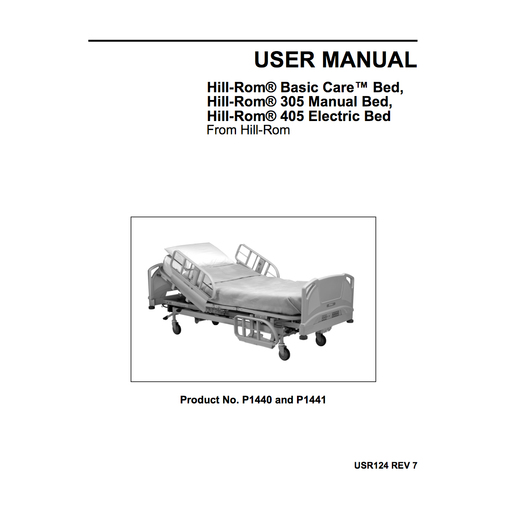 User Manual, Basic Care Bed